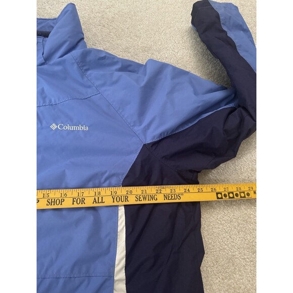 Columbia Interchange Jacket Women’s Plus Size 1X blue/white Fleece Lined - Picture 10 of 14